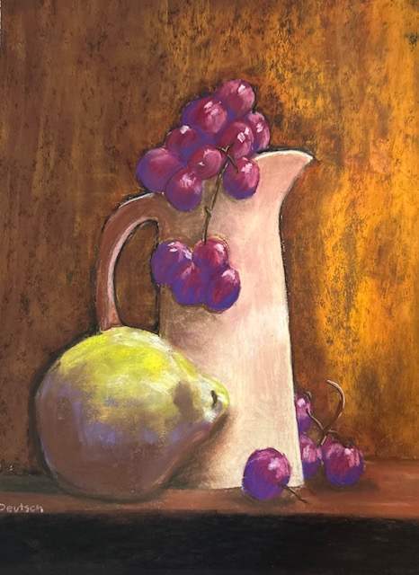 Still Life, Pear with Friends by Dona Deutsch 