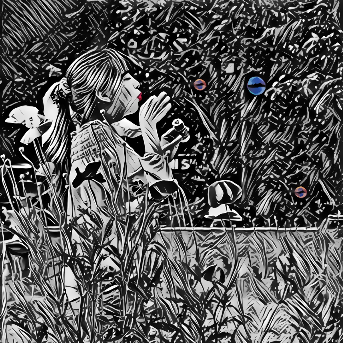 Blowing Bubbles in Shinjuku Chuo Park by Chris Kern 