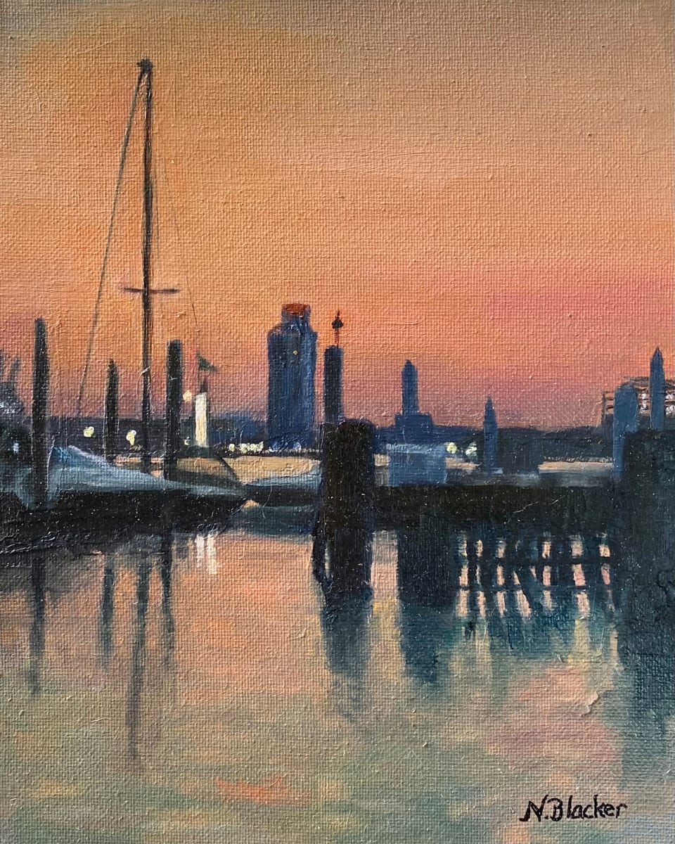 Harbor Sunset No.1 by Nancy Blacker 
