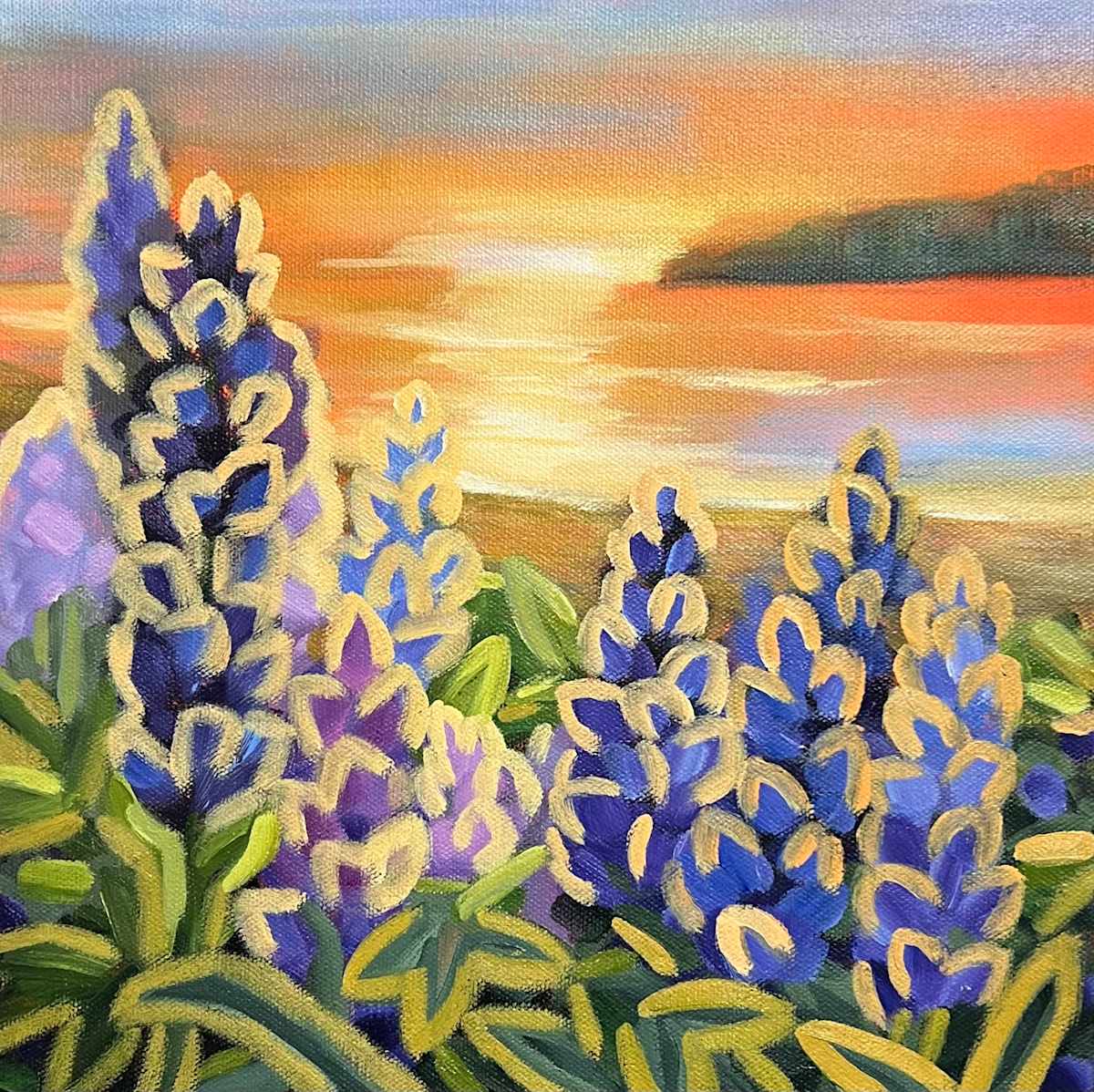Sunset Lupins by Raquel Roth, Image 1.