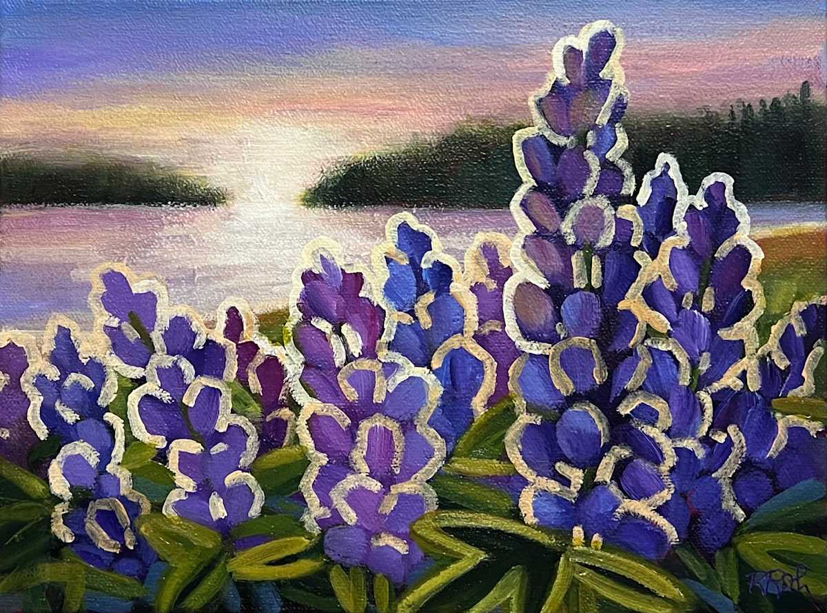 Sunlit Lupins by Raquel Roth, Image 2.