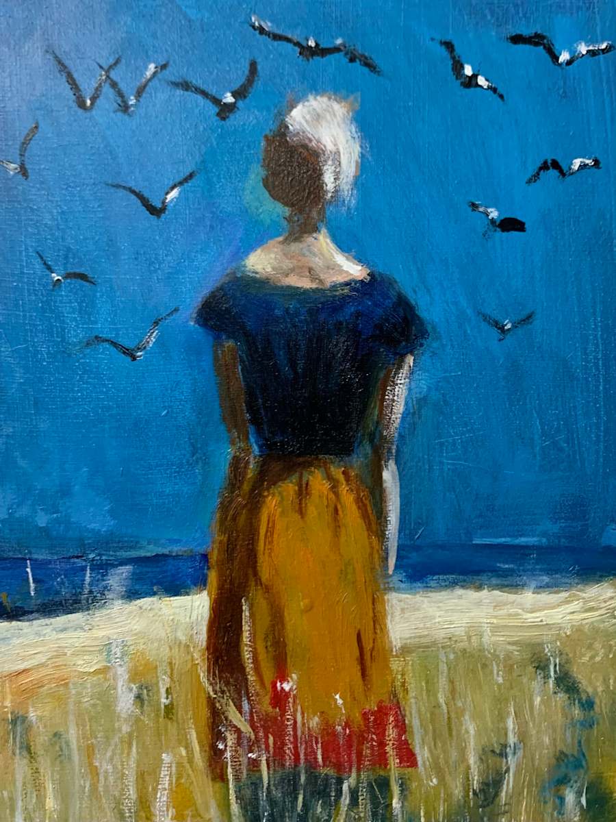 Untitled by John Francis Steffen  Image: I copied this painting from a photo I saw on line. No credit given to original artist, but I loved the composition, and simply had to try copying it. 