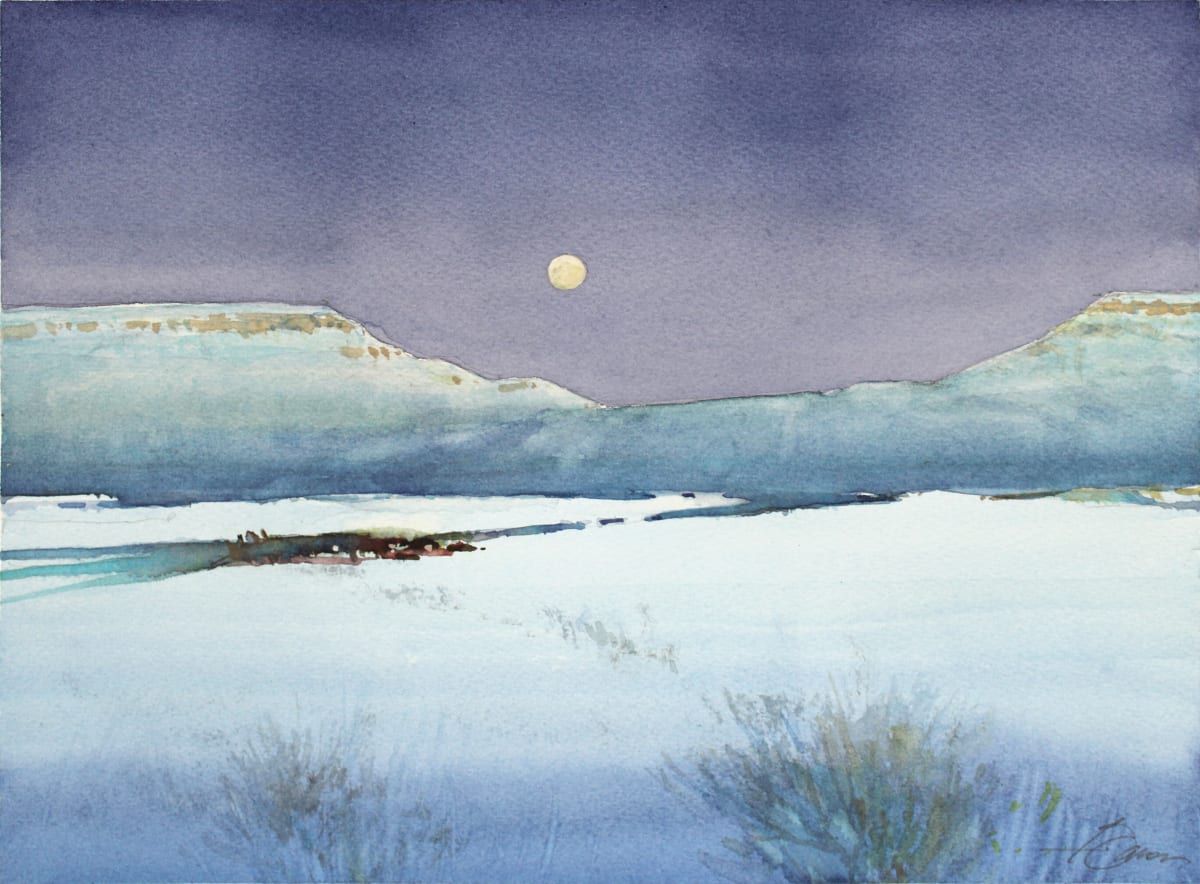 Winter Moon At Castle Gap by Baron Wilson, Image 1.