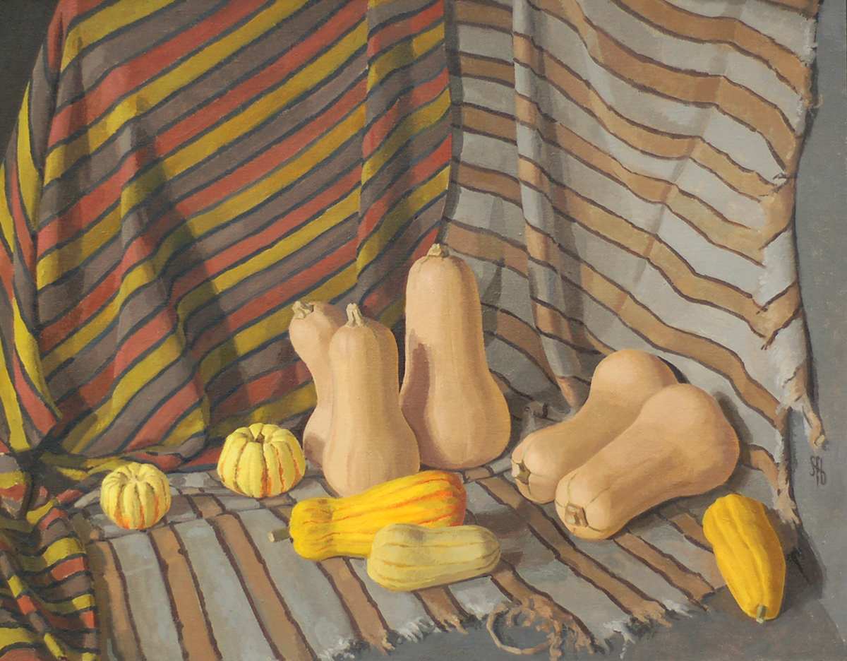 Healthy Food With Stripes by Sarah F. Burns 