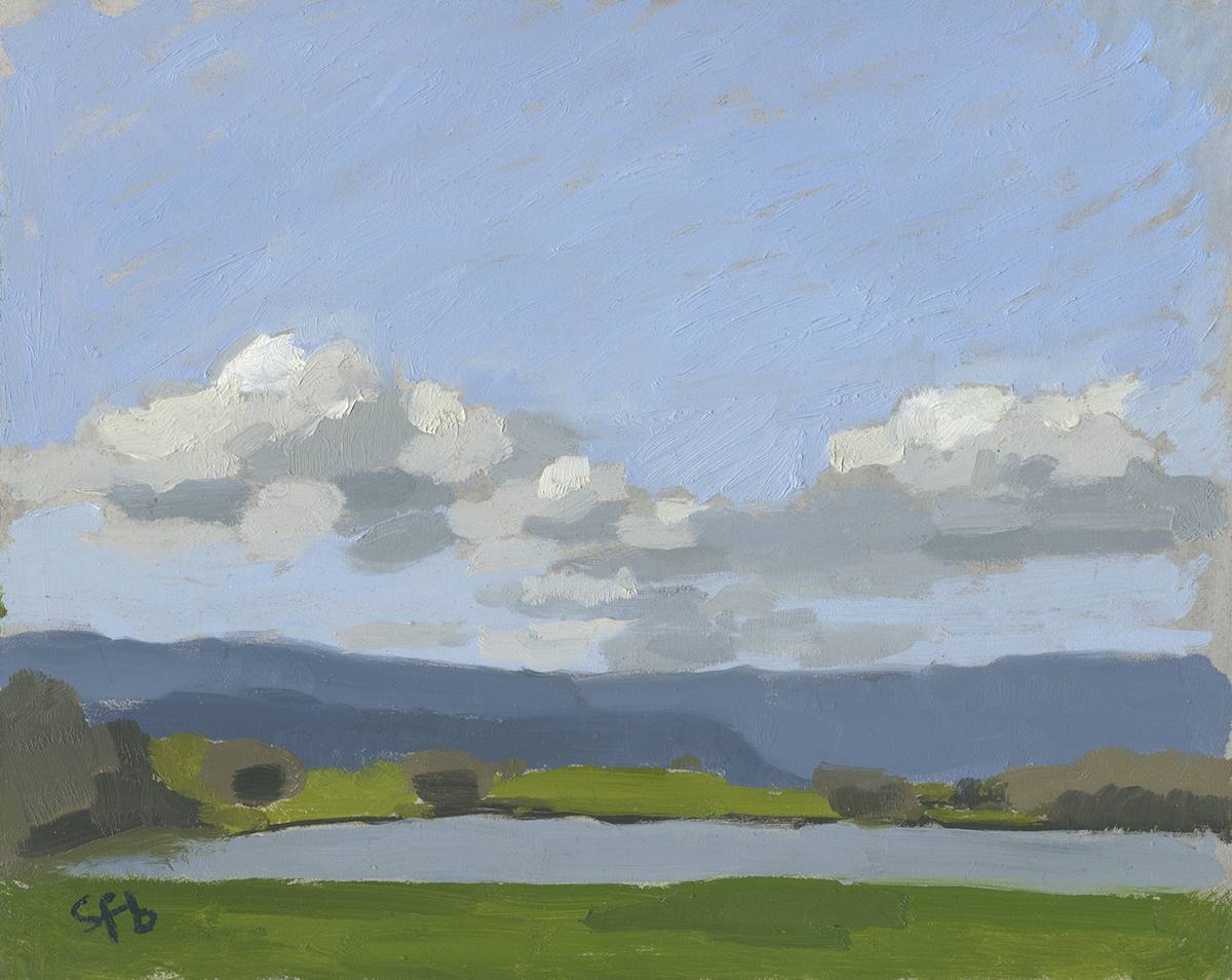 Sauvie Island Sketch by Sarah F. Burns 