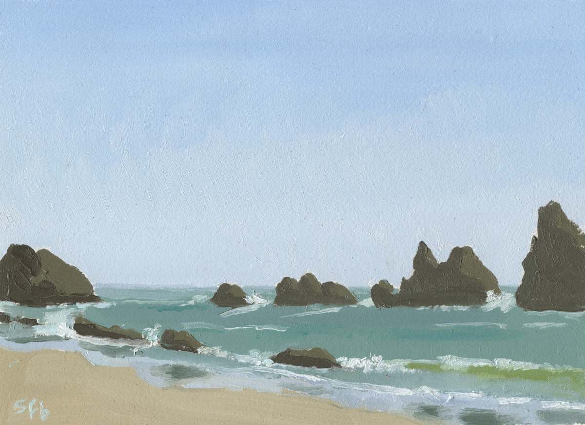 Seal Rock Gorgeous Day by Sarah F. Burns 