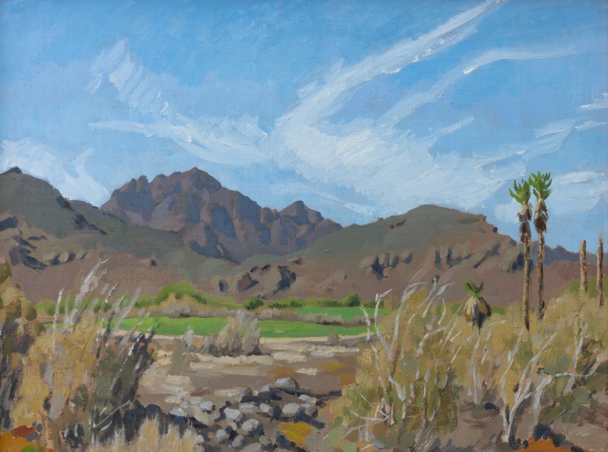 Sierra de la Giganta with Golf Course by Sarah F. Burns 