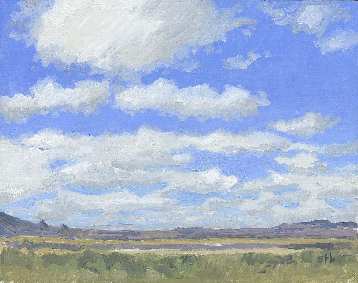 Cumulus Clouds at Summer Lake by Sarah F. Burns 