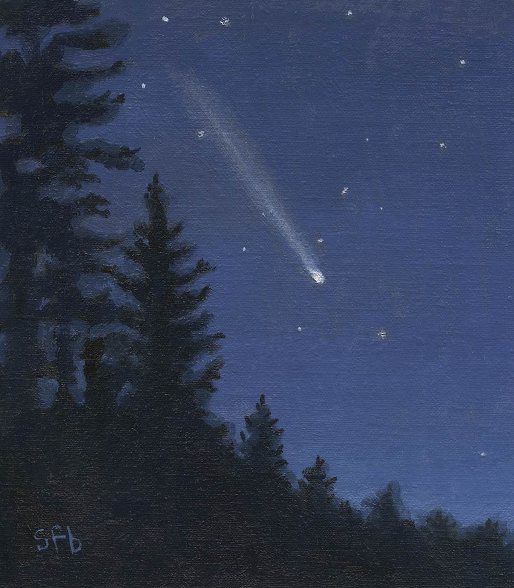 Tsuchinshan Comet From Mount Ashland by Sarah F. Burns, Image 1.