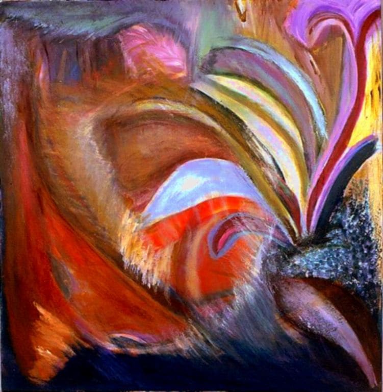 The Blooming  Image: A signed limited edition of this original painting is available as a Giclée canvas reproduction for a donation amount of $5,600 to the Be Sensitive Foundation, via the Be Sensitive Art Gifting Project. 