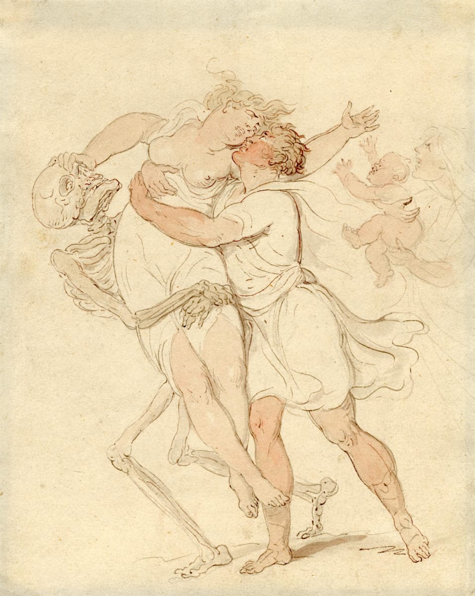 Death Taking the Young Mother by Thomas Rowlandson 