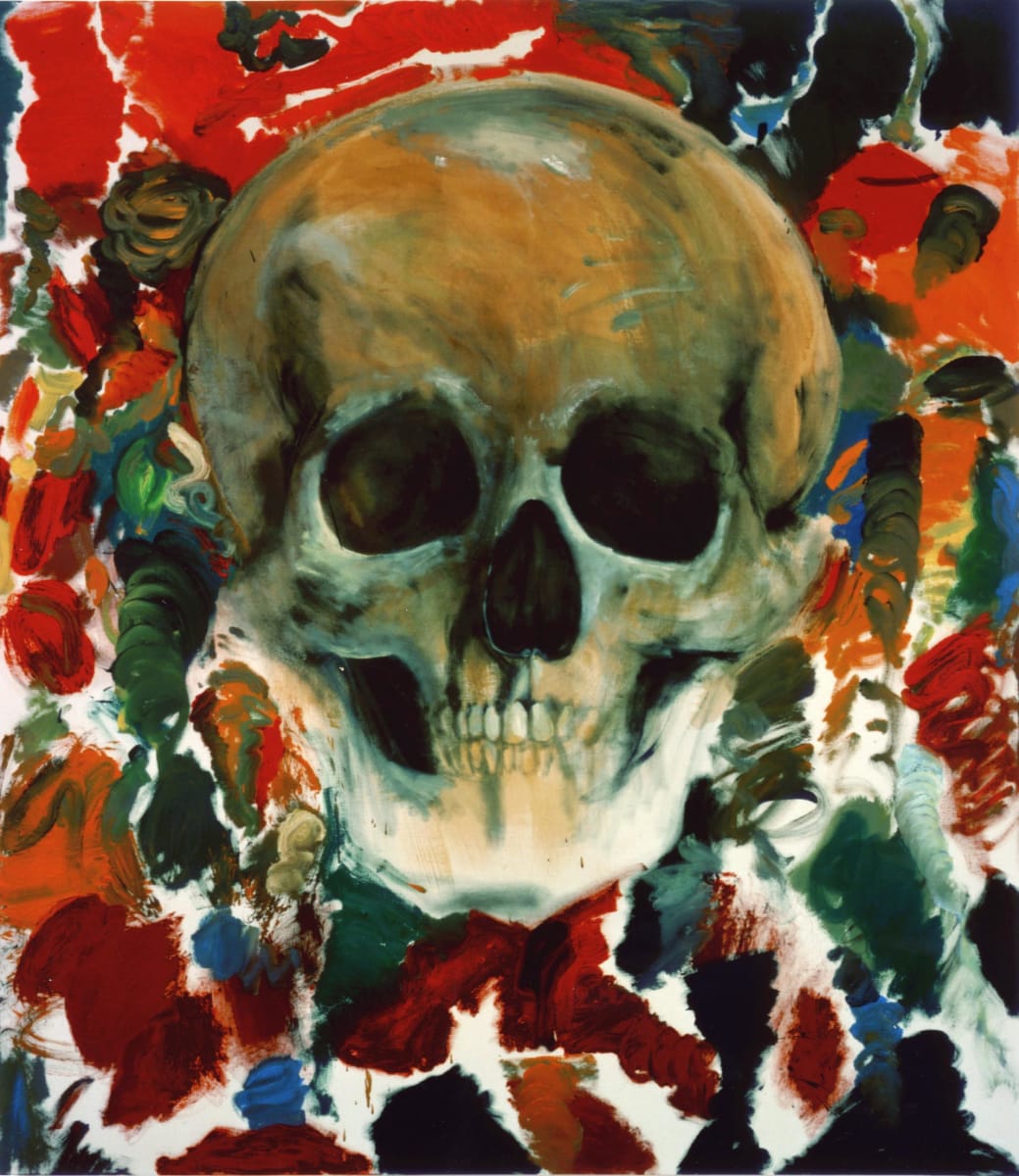 The Face in the Rage of Red by Jim Dine 