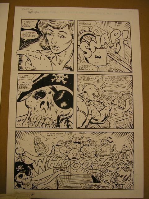 Original Storyboards for Teenage Mutant Ninja Turtles by Don Simpson and Dean Clarrain 