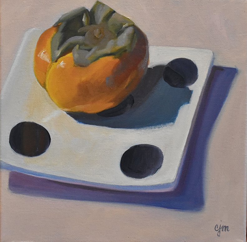 Persimmon and Polka Dot 