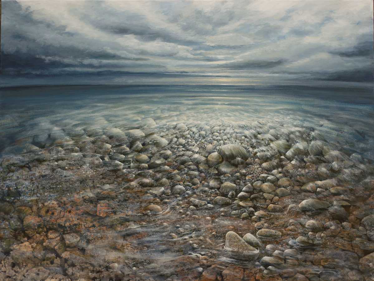 Lake Ontario, Cloudy Shore by elva hook 