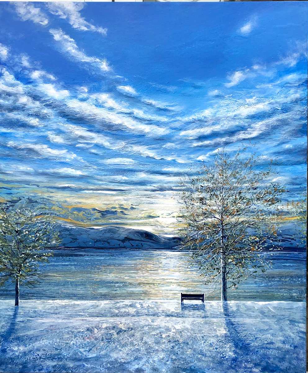Kelowna Winter Beach by elva hook  Image: Kelowna Winter Beach