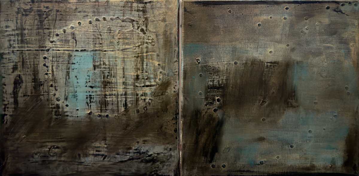 Small diptych by Mary Ann Leff, Image 6.