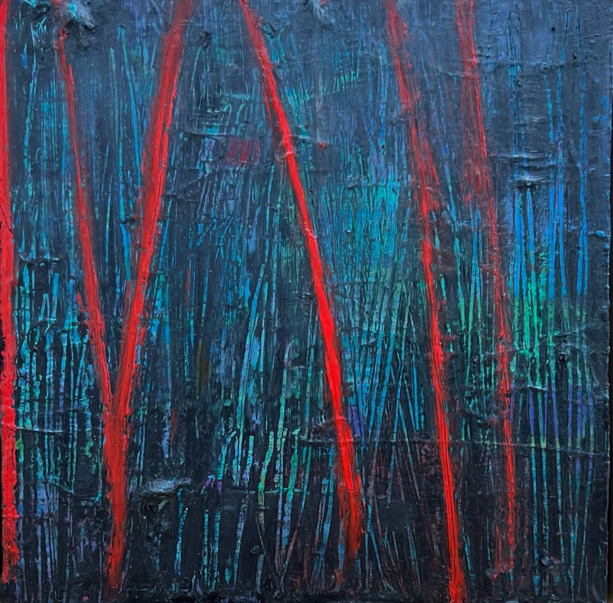 Sunset in the Bamboo Forest by Mary Ann Leff 