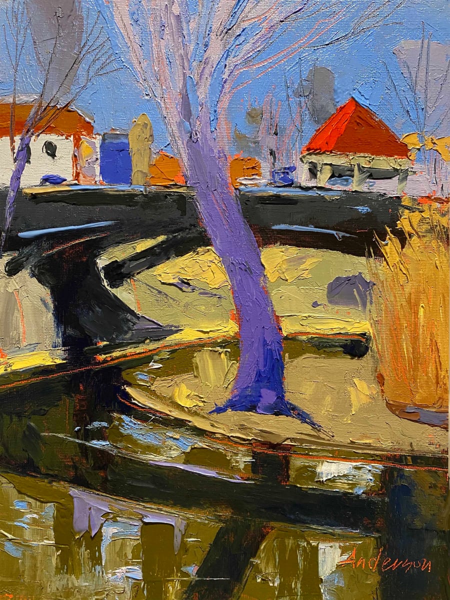 Grotto and Bridge by Michael Anderson 