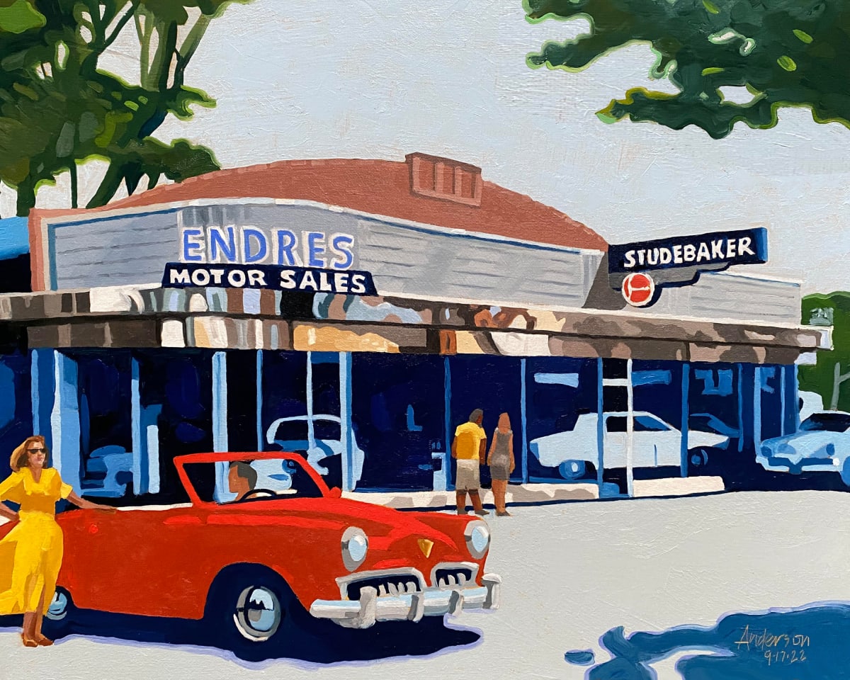 Mid-century Auto Dealership by Michael Anderson 