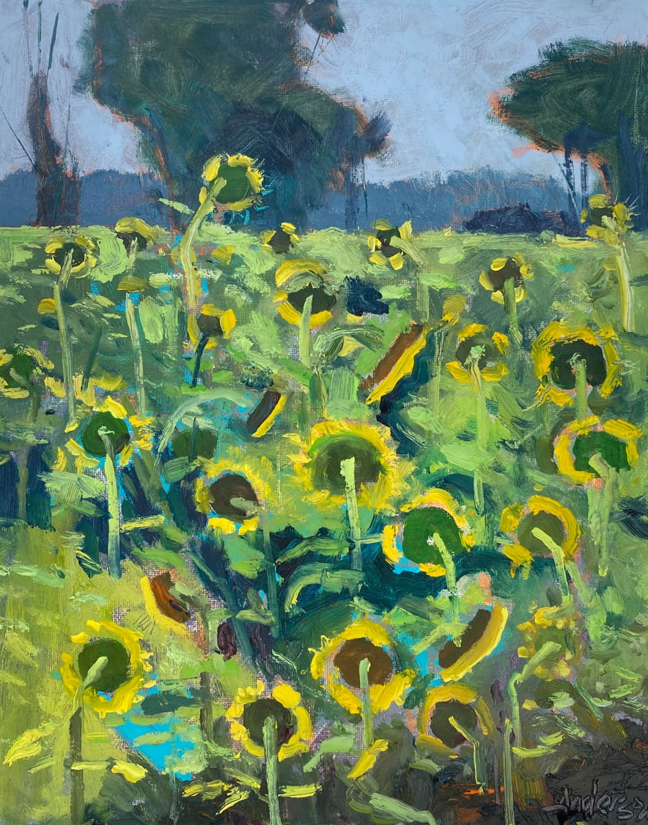 Marian's Sunflowers by Michael Anderson 