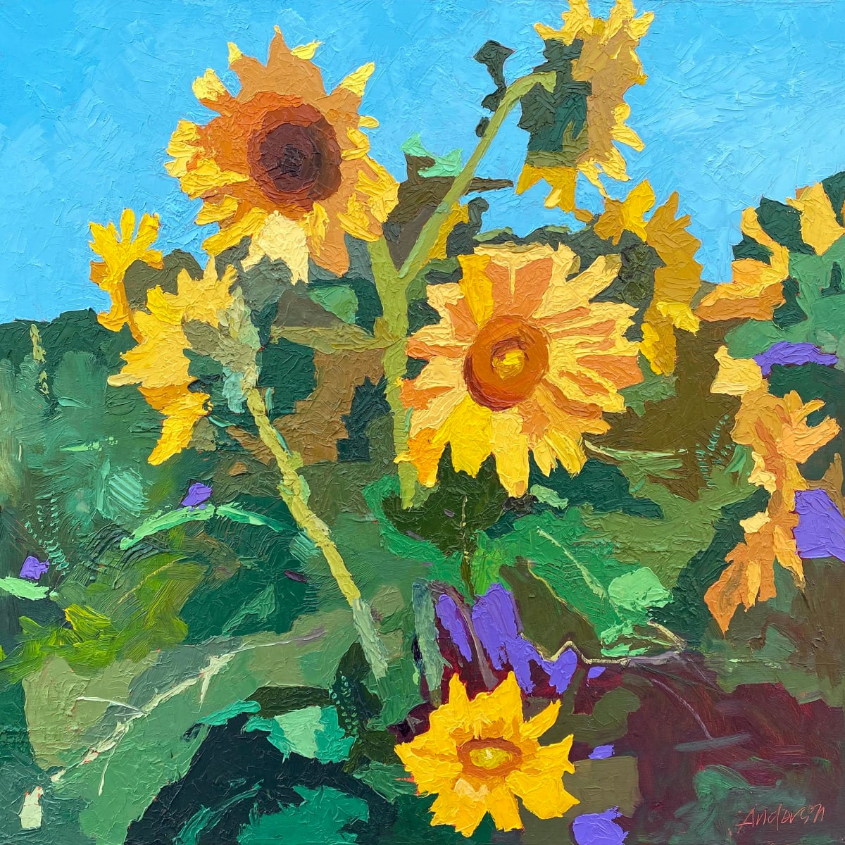 Sunflowers by Michael Anderson 
