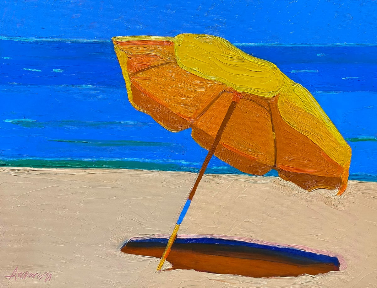 Yellow Umbrella by Michael Anderson 