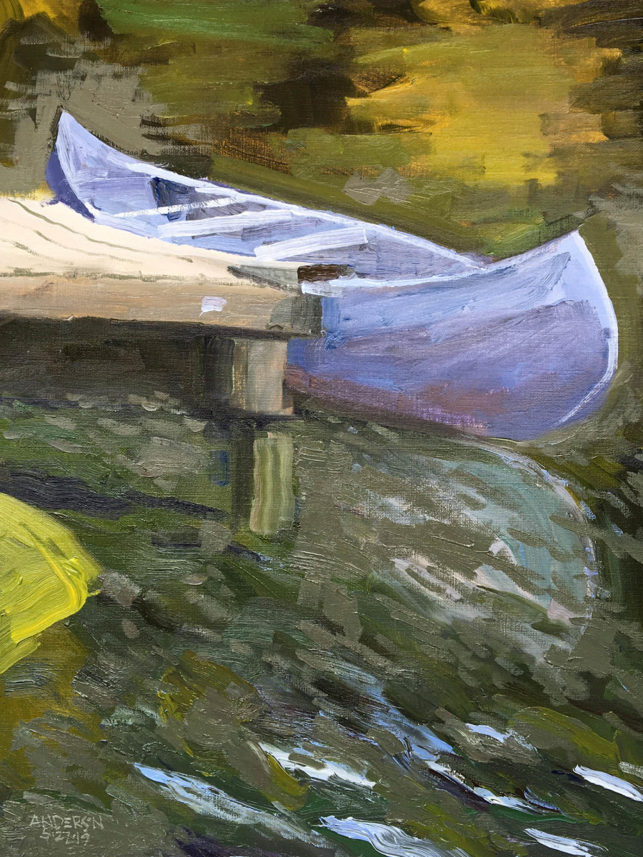 Canoe, Lake Christine by Michael Anderson 