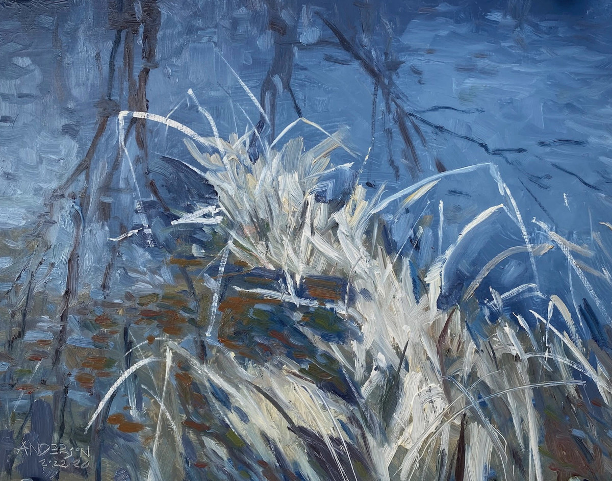 Grasses at the Waters Edge by Michael Anderson 