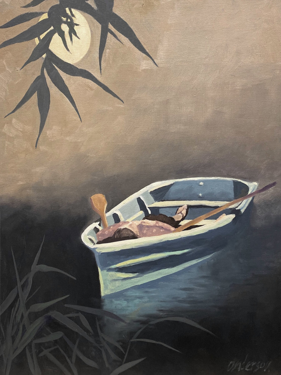 On a Boat, Awake at Night by Michael Anderson 