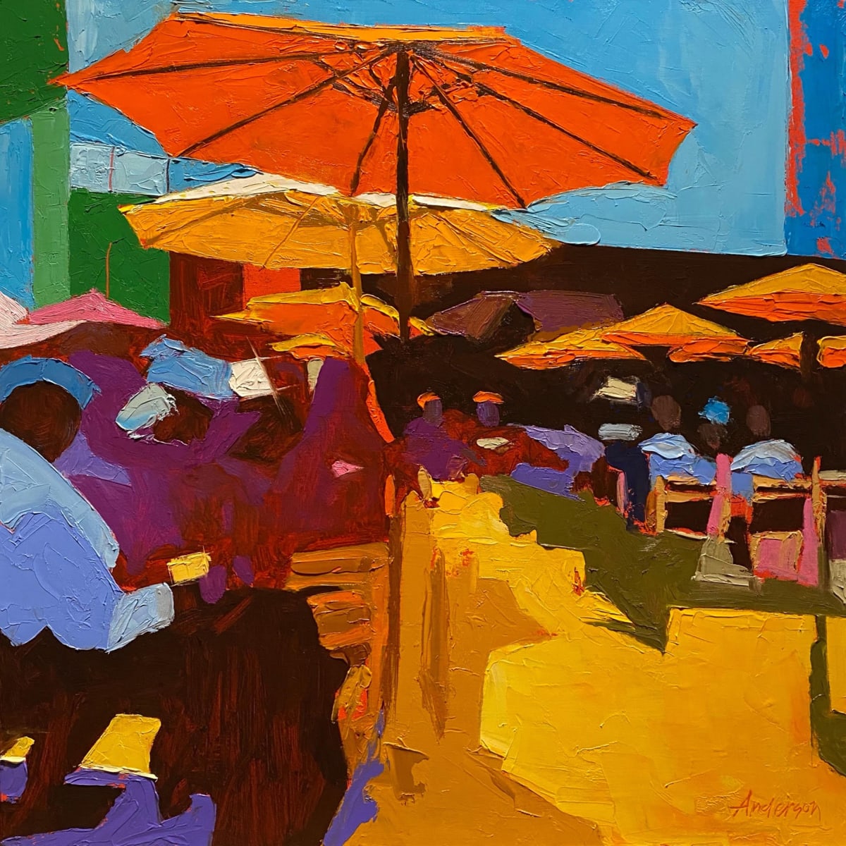 Outdoor Cafe by Michael Anderson 