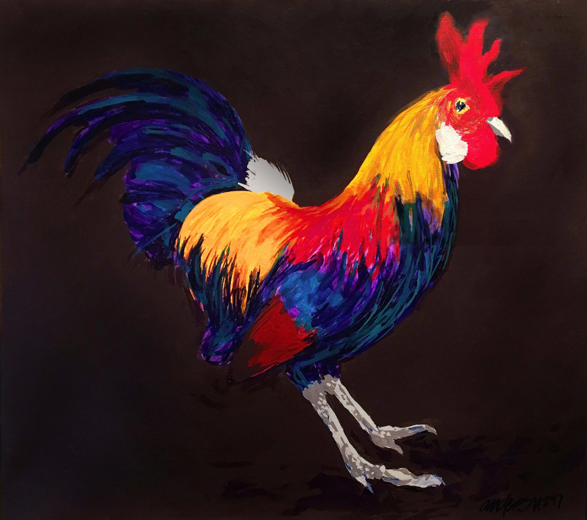 Year of the Rooster, 2017 by Michael Anderson 