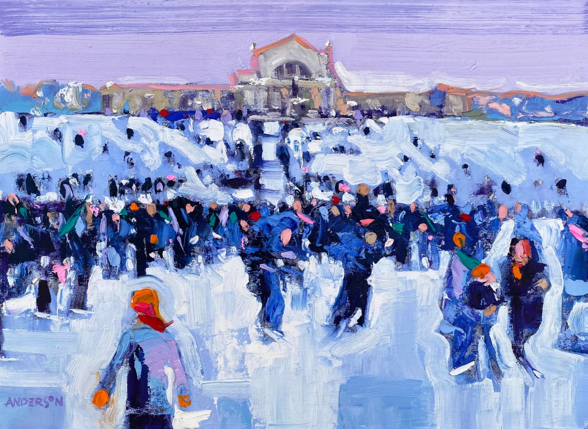 Snow Scene, Art Hill by Michael Anderson 