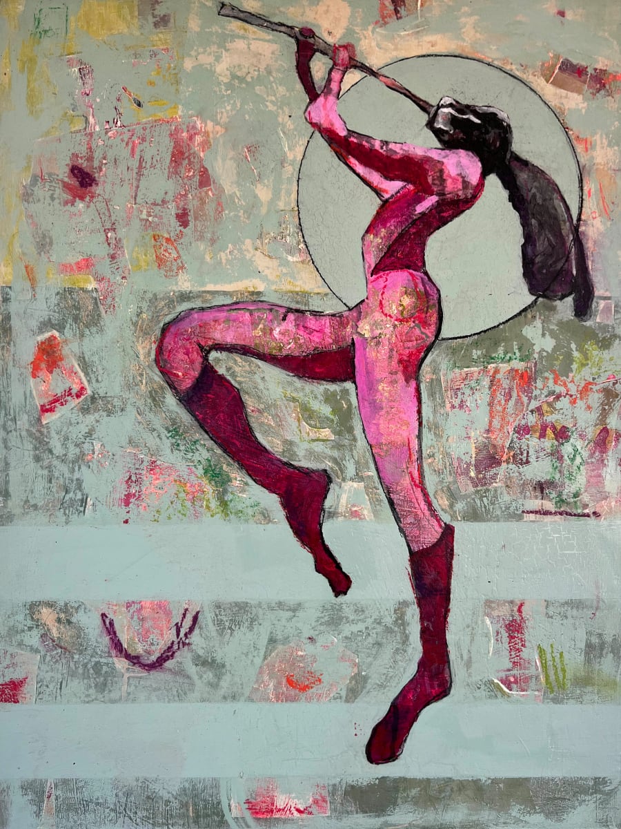 Harriet Dancing through the Tulips by lesliemillerfineart@icloud.com 