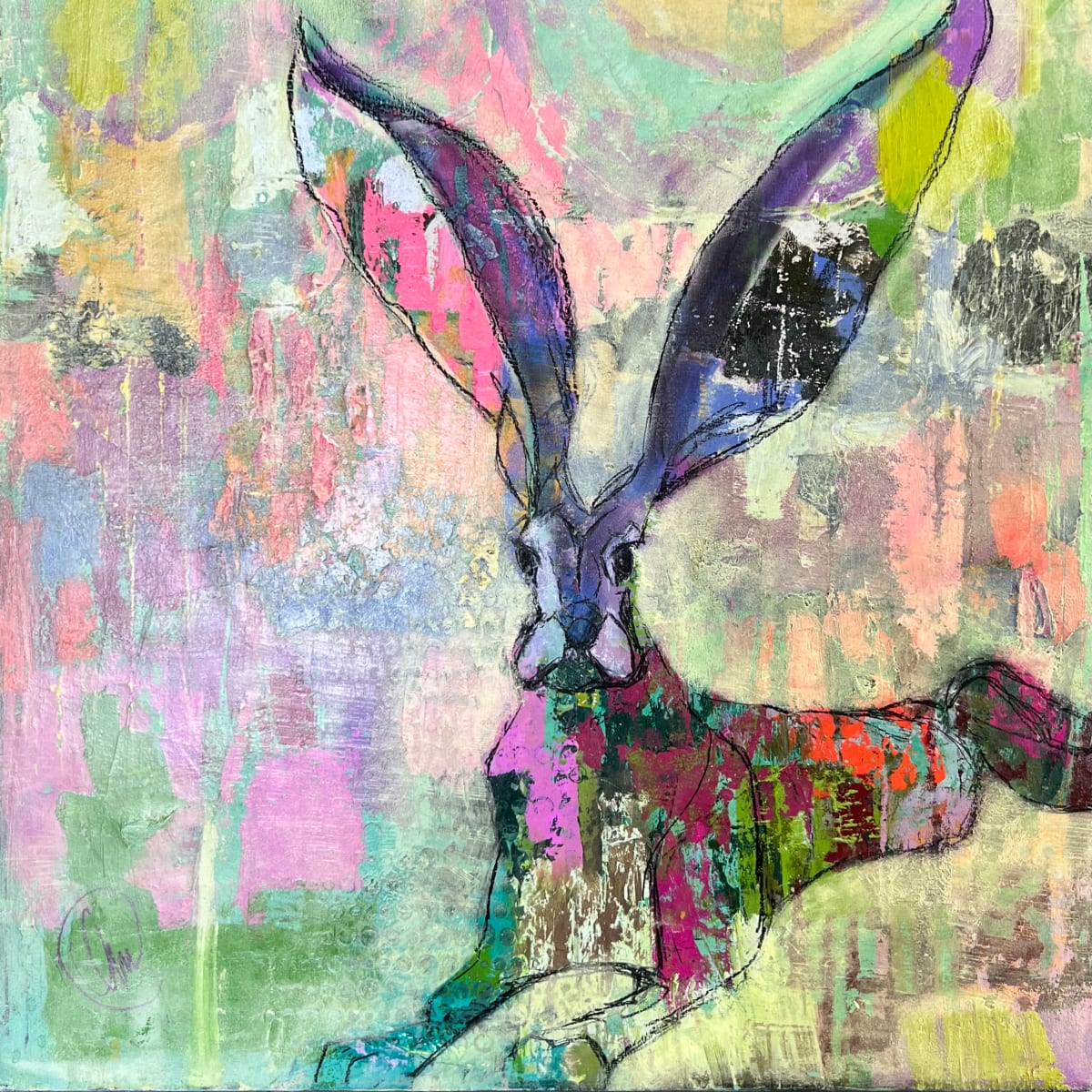 Lazy_Antelope_Hare_ by lesliemillerfineart@icloud.com 