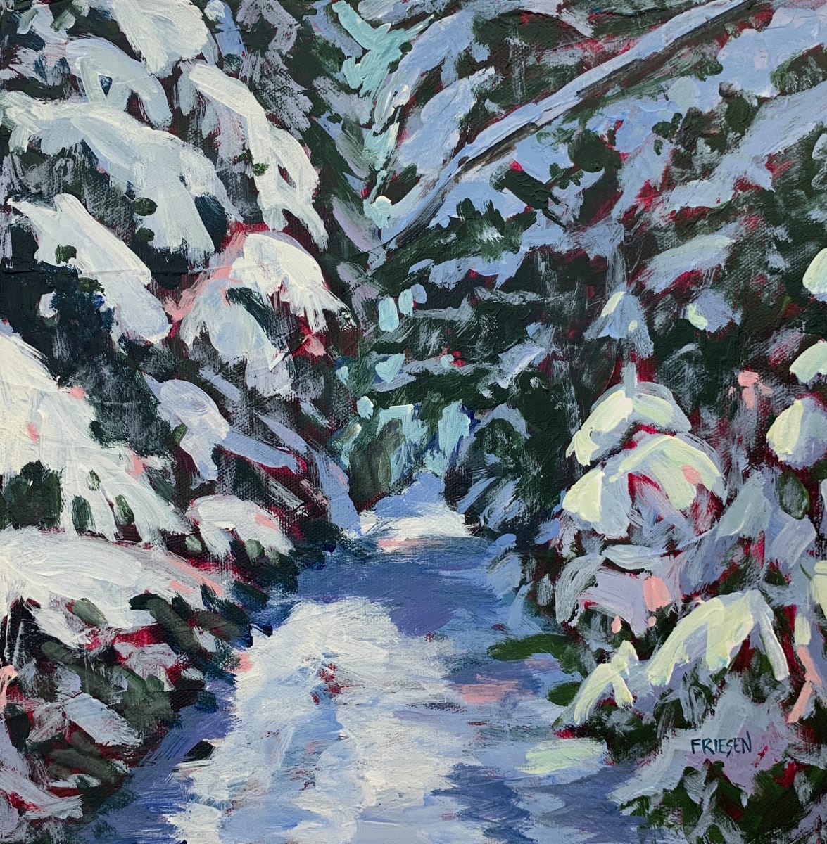 Snow Laden by Holly Friesen 