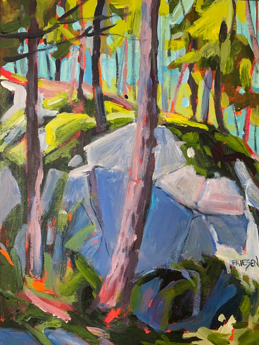 Rock Forest 2 by Holly Friesen  Image: Rock Forest 2 is part of a diptych which can be purchased separately or togerher