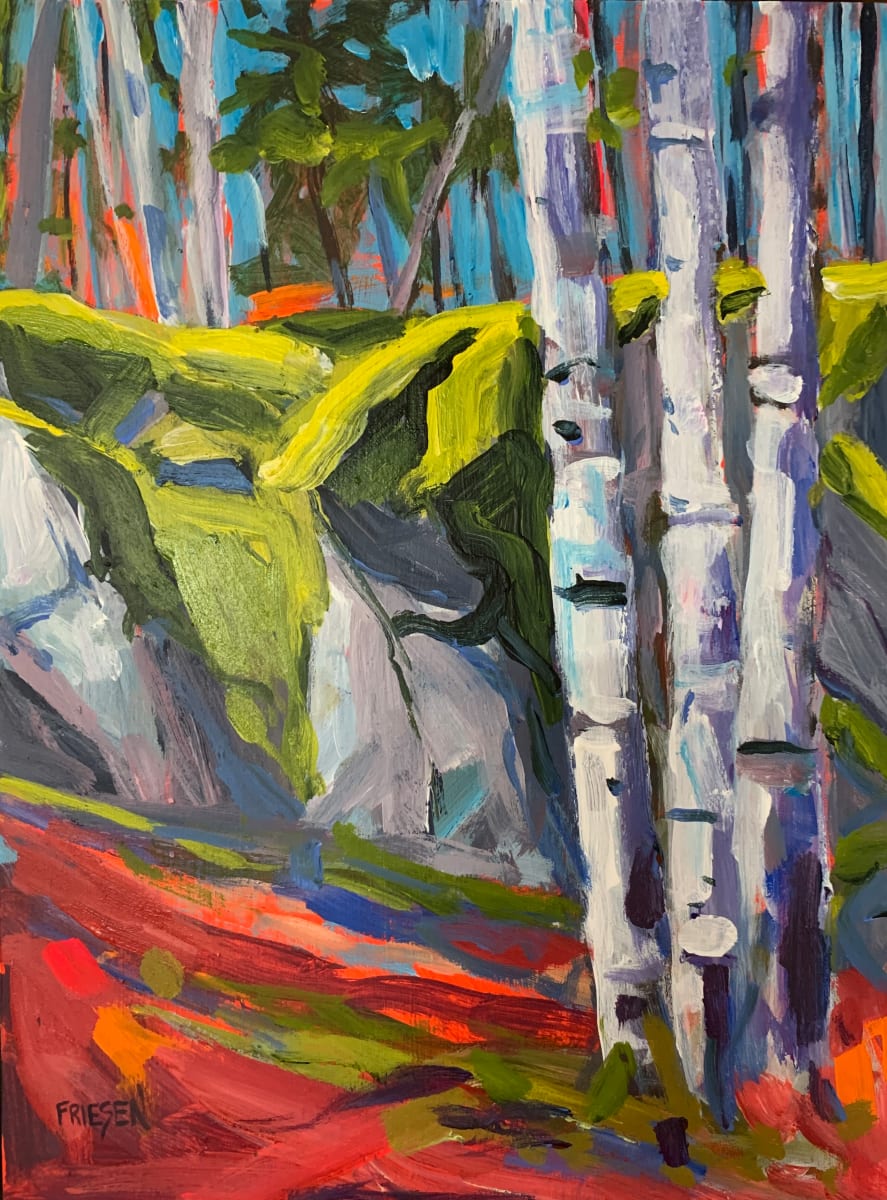 Rock Forest 1 by Holly Friesen  Image: The relationship between rocks and trees within the eco system of a forest has always fascinated me.