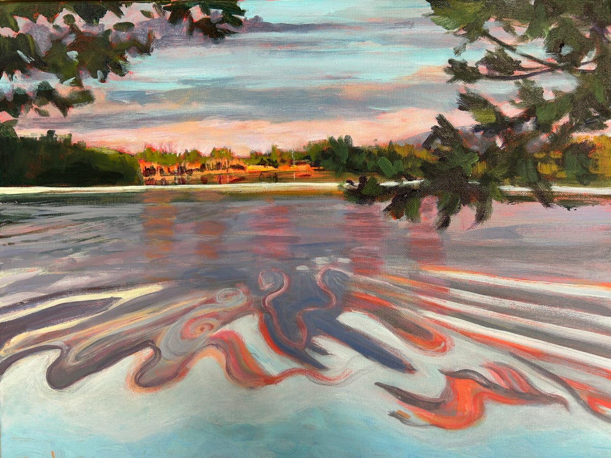 Water Mirror (Big Wolf Lake) by Holly Friesen  Image: Water Mirror