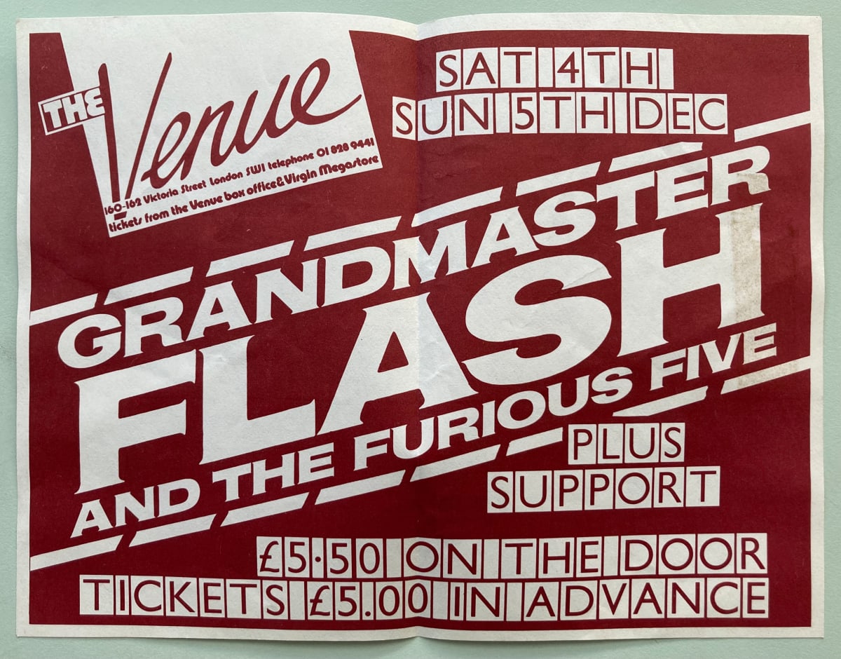 The Venue advertisement by Grandmaster Flash and The Furious Five, Image 1.