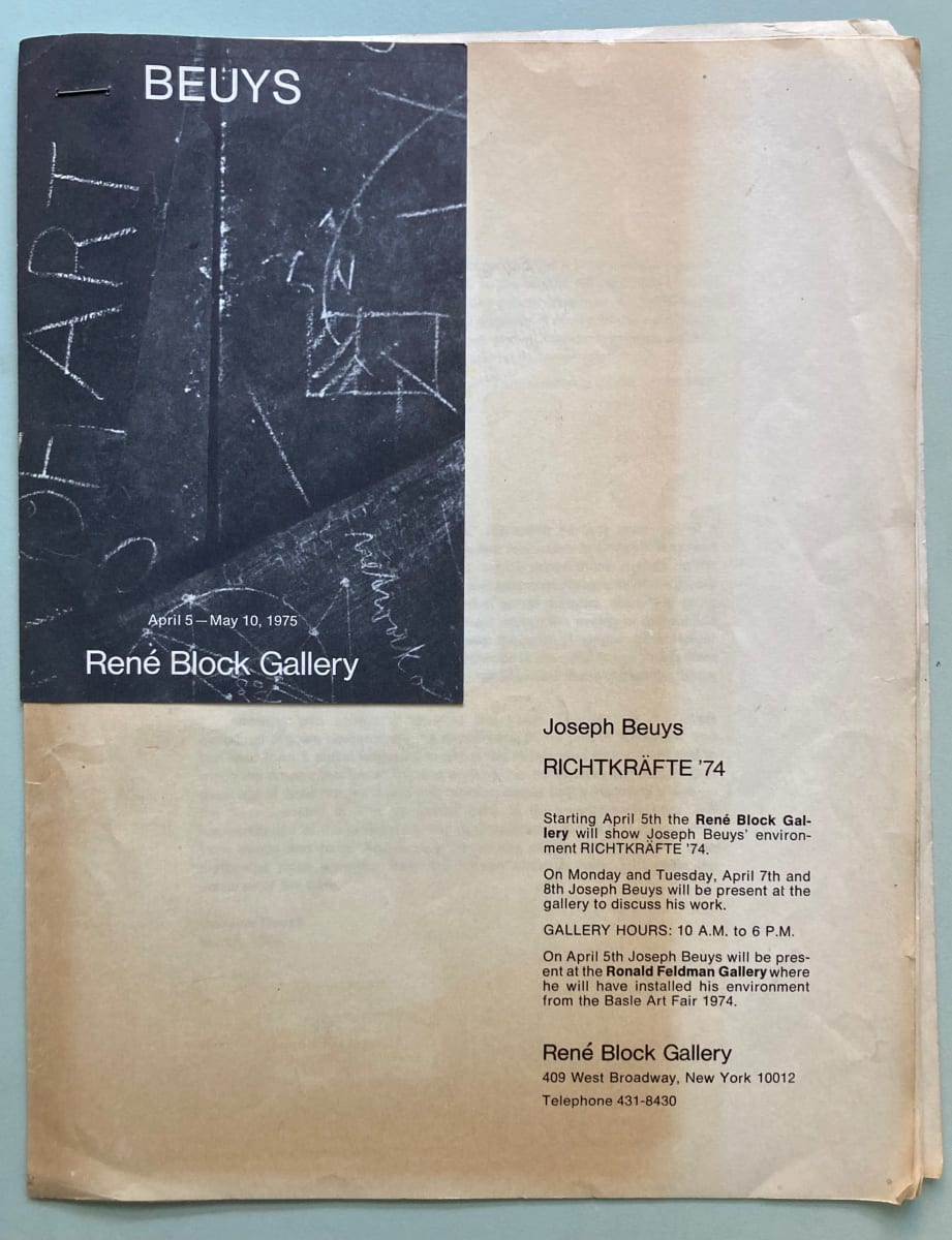 Richtkrafte 74 by Joseph Beuys, Image 1.