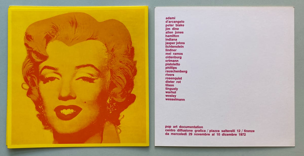 pop art documentation card by centro diffusione grafica, Image 1.