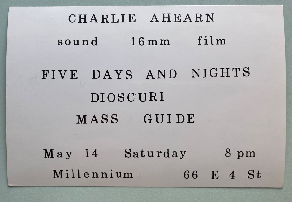 Charlie Ahearn card by Millennium, Image 1.