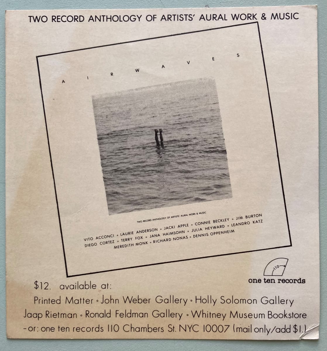 Airwaves ad by One Ten Records, Image 1.
