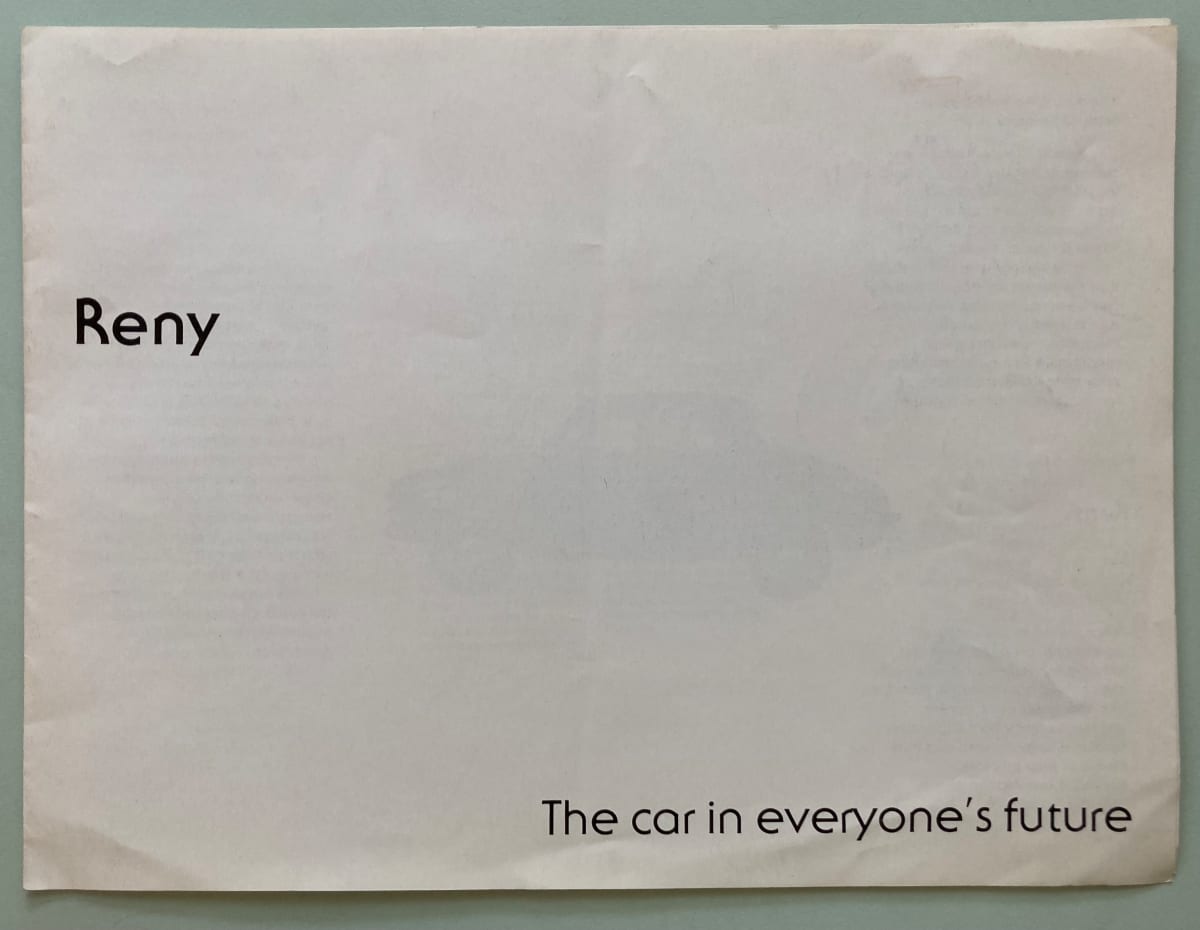 Reny: The car in everyone's future by Reny, Image 1.