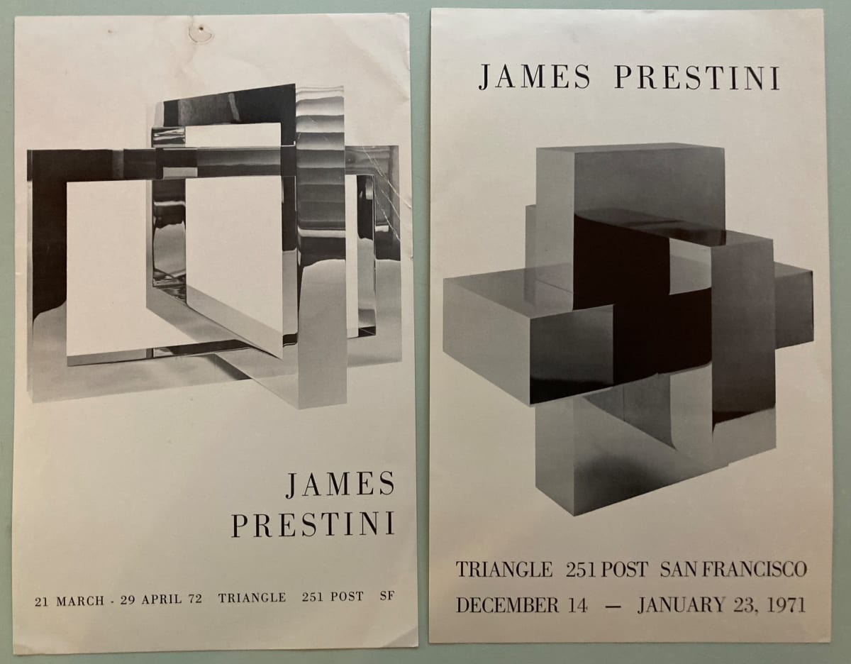 exhibition cards by James Prestini 