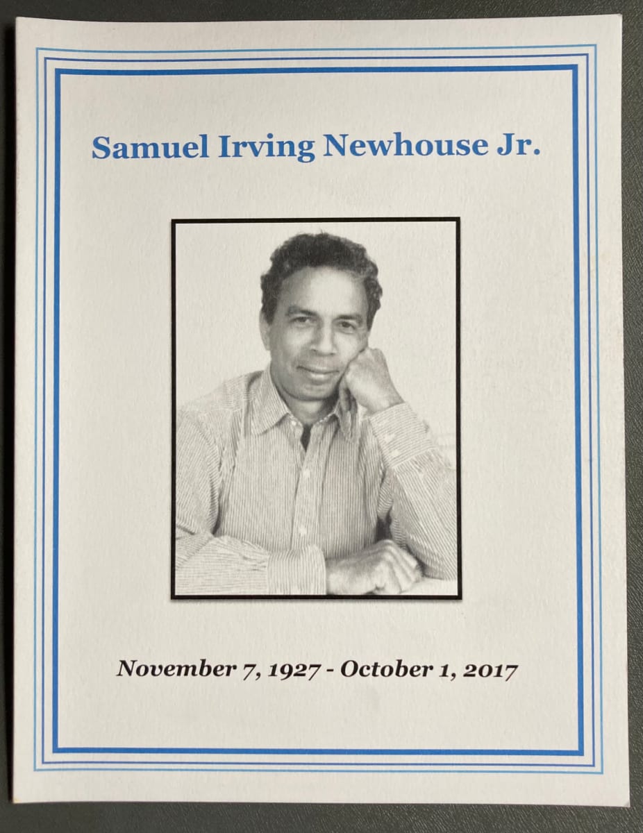 Samuel Irving Newhouse Jr. Funeral Program by misc. unknown 