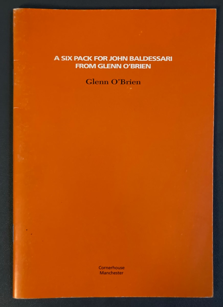 A Six Pack for John Baldessari from Glenn O'Brien by Glenn O'Brien, Image 1.