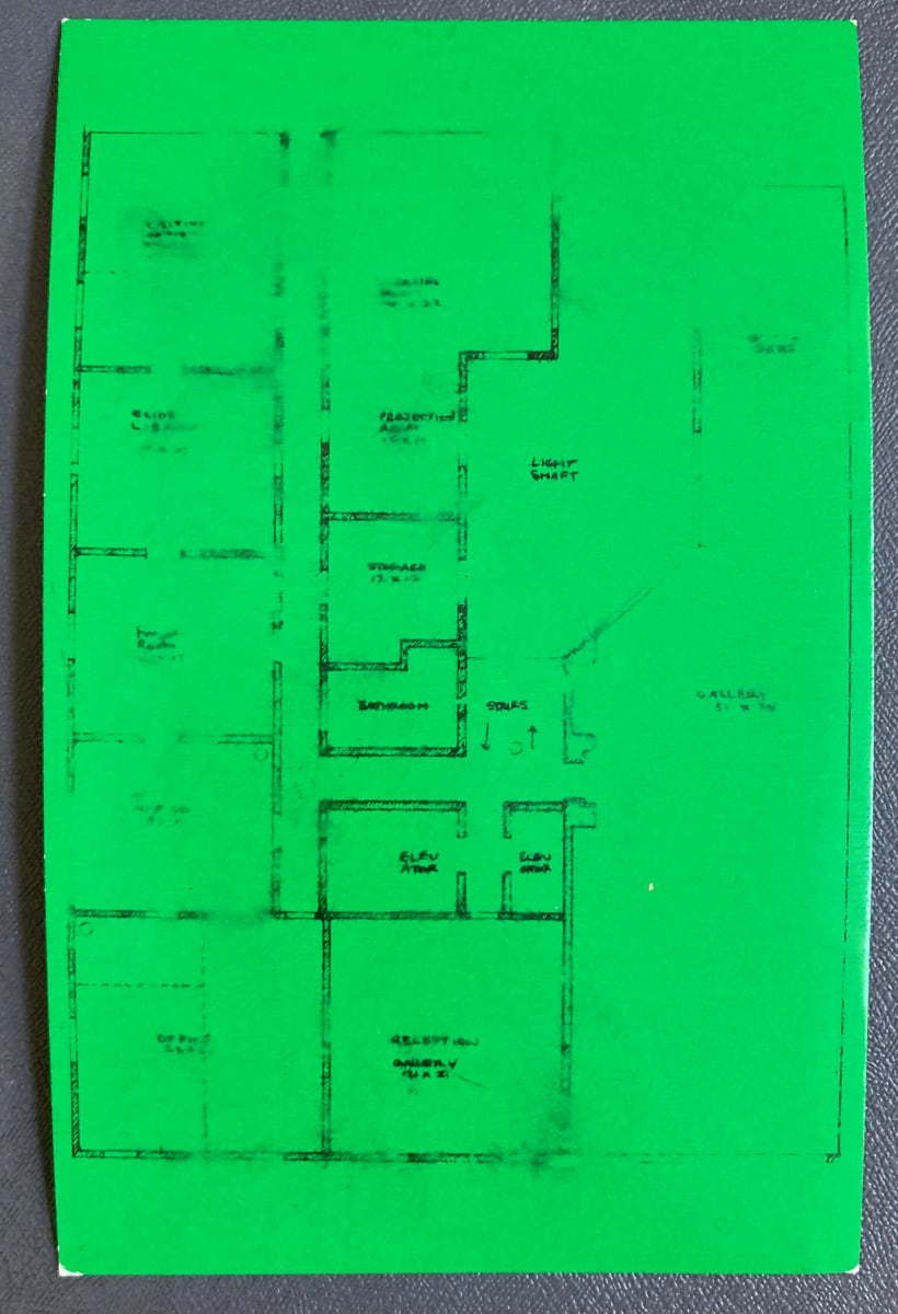 floor plan postcard by Artists Space, Image 1.