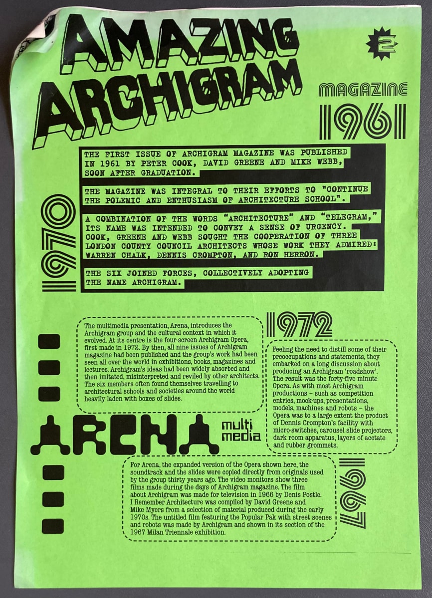 Amazing Archigram  pamphlets by Archigram, Image 2.